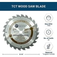 thumbnail image 3 of Benchmark Abrasives 8-1/4" TCT saw blade with 24 Teeth is excellent for general purpose ripping and trimming of softwoods and hardwoods, 3 of 3