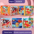 thumbnail image 1 of QJUHUNG Magnetic Puzzle Book for Kids 3-6 Years - Interactive Parent-Child Educational Toy with Scenario Background  Advanced Thinking Skill Development  3-in-1 Level Up Game Design  Phas, 1 of 7