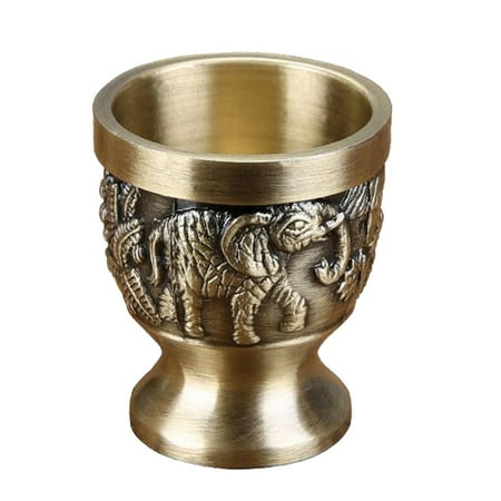 

NUOLUX European Style Bronze Wine Goblet Creative White Liquor Glass Stem-cup Stemware for Home Bar Party