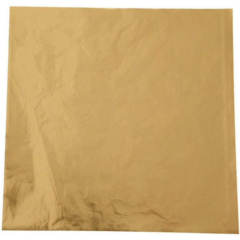 50 Sheet Gold 80x80 Wrapper Colourful Alu Pralines Einwickelfolie