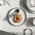 thumbnail image 5 of Silver Edge Full Tableware of Plates Dinner Set White Plate Dish Kitchen Dishes Dinnerware Dining Bar Home Garden, 5 of 5