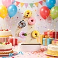 thumbnail image 4 of Soporte de Madera para Donas con Los Números Del 0 Al 4 para Fiestas de Cumpleaños, Bodas y Graduaciones. Estante Resistente de Madera Natural para Exhibir Donas, Pasteles o Dulces En La Mesa de Post, 4 of 6
