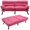 Pink, variant on 71" Velvet Futon Couch Bed with Mattress, Convertible Folding Sleeper Sofa, Modern Loveseat for Living Room & Bedroom