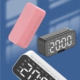 thumbnail image 2 of Reloj Despertador Digital Seitruly con Altavoz Bluetooth Soporte para Teléfono Rosa, 2 of 6