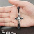 thumbnail image 5 of Religious INRI Jewelry Beads Saint Benedict Medal Cross Jesus Pendant Necklaces Men Crucifix Gifts Statement colar NC165, 5 of 5