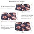 thumbnail image 5 of American Flag Football Car Windshield Sun Shade Reflector Sunshade Foldable for Front Keeps Vehicle Cool, 5 of 8