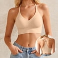 thumbnail image 2 of Women's Lace Racerback Wireless Bra V-Neck Seamless Support Bralette with Adjustable Straps Comfortable Everyday Bra, 2 of 5