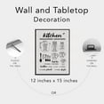 thumbnail image 6 of Funny Kitchen Canvas Print Decor Measurement Conversions Art Wall Painting Posters 12X15 Modern Home Kitchen Decoration (Framed)\u2026, 6 of 6