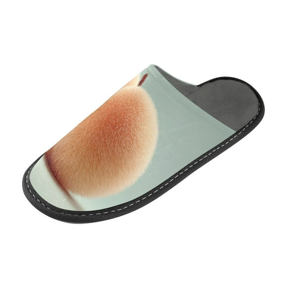 IAUYY Memory Foam House Slippers Suitable for Both Men and Women. Comfortable, Anti-Slip Plush Flat-Bottomed Slippers The Best Holiday Gift Fuzzy Peach