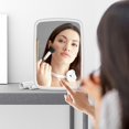 thumbnail image 3 of Mirror Desktop Make-up Mirror with Lights 120° Adjustable Angle Mirror for Student Dormitory Makeup Mirror, 3 of 8