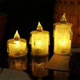 thumbnail image 4 of 40PCS Led Tea Light Candles  Real Wax Waterproof Flickering Candles for Romantic Valentine‘s Day  Home Decorations  Wedding, 4 of 5