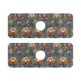 thumbnail image 7 of Yayeee Faucet Mat for Kitchen Sink 14.7" Diatomite Long Splash Guard Pad, Abstract Water Lilies Pattern, 2 Pack, 7 of 7