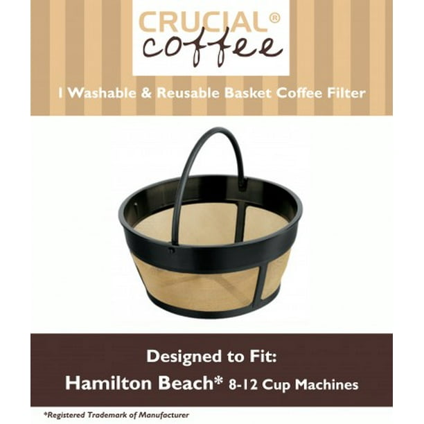 Hamilton Beach 80675 Washable & Reusable Coffee Filter Fits 812 Cup