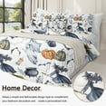 thumbnail image 4 of Sleepwish Comforter Set with Sheet 8 Pieces Bed in a Bag Full Halloween Witch Bedding Set White Bed Set for Kids&Teens, 4 of 8