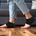 thumbnail image 2 of 1 par de calcetines de soporte para el talón, protectores de arco para fascitis plantar, alivio del dolor, calcetines para el arco, parche acolchado para el talón (rojo y negro), 2 of 6