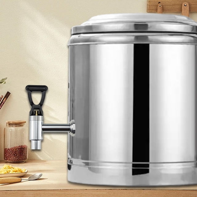 Grifo para bebidas calientes de café, dispensador de bebidas, conjunto de grifo de acero inoxidable para mostrador de bar, hogar y comercio, jarra de Negro 98 cm x 16 cm