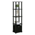 thumbnail image 2 of Furinno TURN-N-TUBE No Tools Wood 5-Tier Display Decorative Shelf in Black, 2 of 5