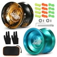 thumbnail image 2 of 2 Pcs Balle en Alliage d'Aluminium Yoyoball Compétitive avec Cordons de Roulement Étui de Rangement et Gant, 2 of 7