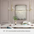 thumbnail image 5 of Hunter - Gatz 3-light Alturas Gold, Medium Size Chandelier, Dimmable, Modern Style, Candle Shaped, for Bedrooms, Dining, Living Rooms - 19781, 5 of 7
