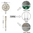 thumbnail image 3 of SASABAXI 10Pcs Discs 2 Rods Silver Cutting Discs 20mm for Thin Grinder Discs and Rotary Tool Accessories, 3 of 7