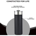 thumbnail image 4 of ImpecGear Tumbler for Coffee, Tea & Drinks 18oz, 100% BPA Free 18/8 Stainless-Steel Tumbler, Double Wall Insulation Hot & Cold Travel Mug with Leak-Proof Lid & Mouth Tip (SUNM4023-Black), 4 of 17