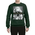 thumbnail image 2 of Wild Bobby, Marilyn Savage Bandana, Streetwear, Unisex Crewneck Graphic Sweatshirt, Forest Green, Small, 2 of 4
