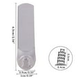 thumbnail image 4 of 1pc Iron Metal Stamps Leaning Tower of Pisa Patterns Platinum 6.55x1cm Silver, 4 of 4