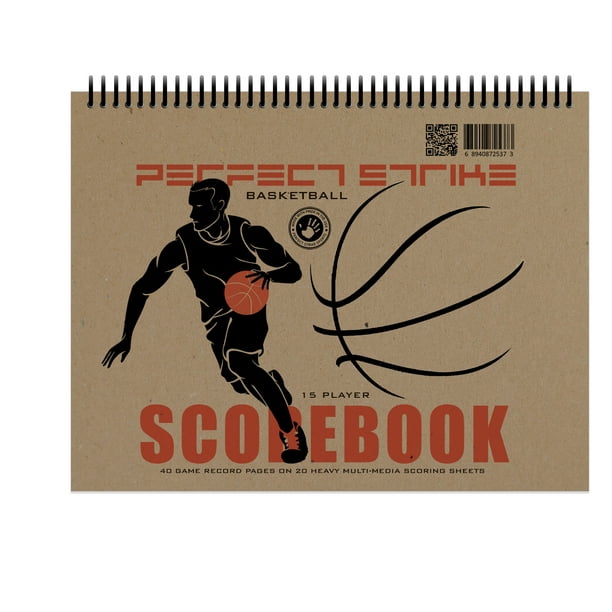 Perfect Strike Basketball Scorebook with Rules and Scoring Instructions