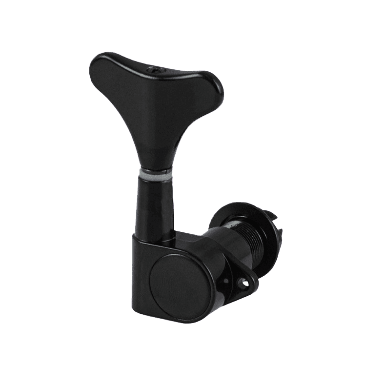 LOOKSEVEN 1/4/5 PCS Electric Bass Guitar Tuning Pegs Machine Heads - Black, Left/Right Available-2L3R