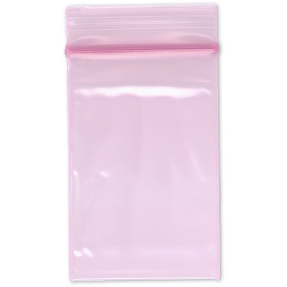 Plymor 2" x 3" (Pack of 500), 4 Mil Heavy Duty Anti-Static Zipper Reclosable Plastic Bags
