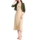 thumbnail image 2 of INSPIRAR CHIC Chaquetas para Mujeres Cárdigan de Encaje Floral de Manga 3/4 Top Transparente Verde Oliva XS, 2 of 7