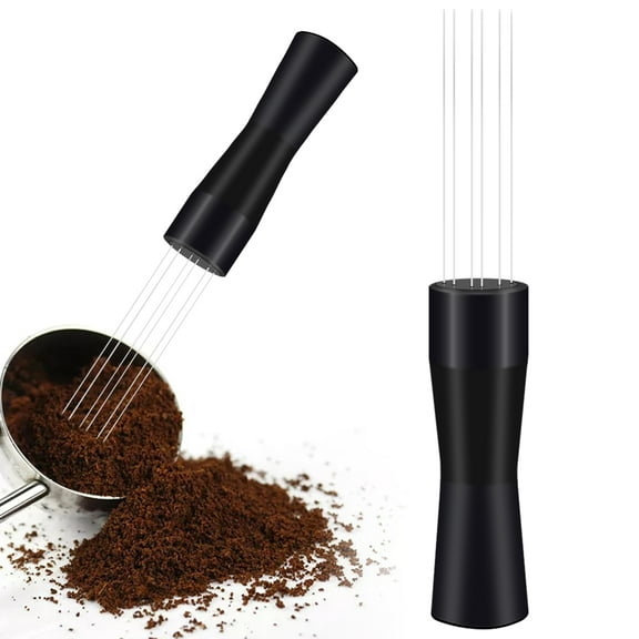Espresso Coffee Stirrer Coffee Stirring Tamper Needle Coffee Tamper Distributor Coffee Stirring WDT Tool Food-Grade Stainless Steel Needle Type Coffee Powder Tamper Distributor