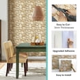 thumbnail image 6 of 3D Faux Stone Peel and Stick, 3D Stone Wall Sticker, Ultra-Light PVC Wall Panels, 10 Pcs, 6 of 12