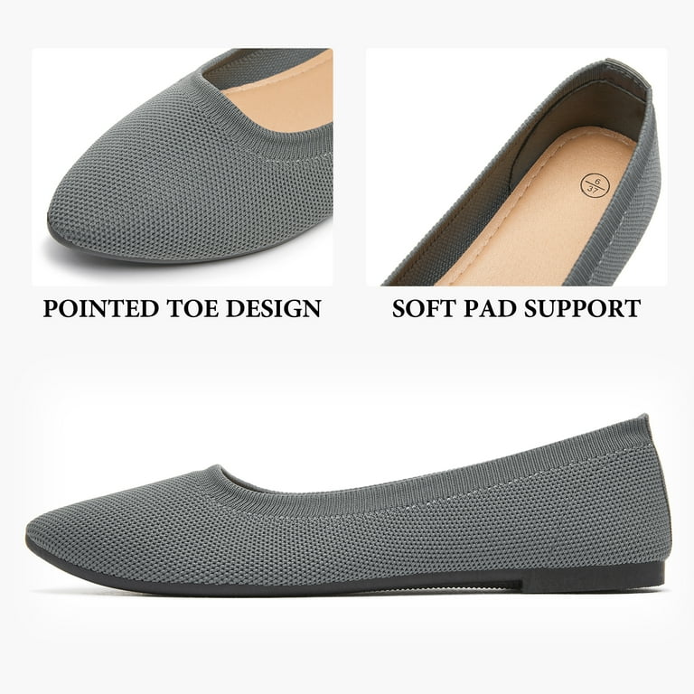 Gray flats for women clearance
