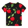 thumbnail image 6 of Virmaxy Boys Girls Cute Printed Tops Kids Baby Short Sleeve Round Neck Tops Summer Loose Trend Pullover Shirt Black 3 Years, 6 of 7