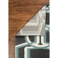 thumbnail image 4 of Linon Home Décor Roma Area Rug Collection, Chocolate and Turquoise, 5.25' x 7', 4 of 6