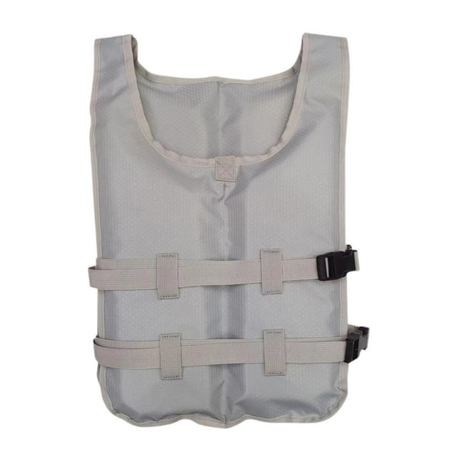 Chaleco deportivo acuático con correas ajustables y flotador transpirable para natación Gris
