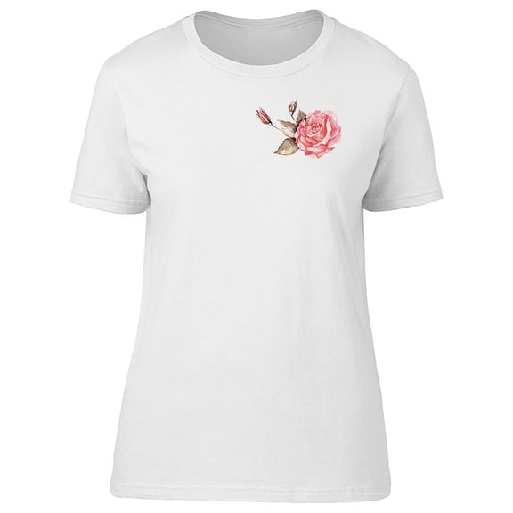 Beautiful Love Watercolor Rose Tee Women's -Image by Shutterstock