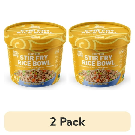 (2 pack) RollinGreens Stir Fry Protein Bowl, 2.5 oz, 1 Count