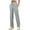 Grey, variant on OSOLU Solid Color 2025 Sweatpants Women Autumn High Waist Draped Loose Straight Casual Sweatpants Banana Pants Wide Leg Pants Trousers Everyday Comfort Versatile Bottoms