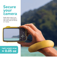 thumbnail image 2 of Foto&Tech Yellow Camera Float Strap for Underwater Camera, Waterproof Wristband Hand Grip Lanyard, Compatible with GoPro Nikon Canon Sony Pentax Camcorders Panasonic Fujifilm Keys (2 Pieces), 2 of 5