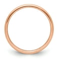thumbnail image 3 of 14k Rose Gold 2mm Half-Round Wedding Band Size 6 RHR020, 3 of 4
