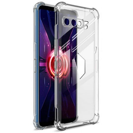Nakedcellphone Case Compatible with Asus ROG 3 Phone Transparent See-Thru Flex Gel TPU Skin Cover for ROG-3, ZS661KS