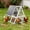 white/grey, variant on Wooden Tiny Chicken Coop,Mini Duck Hutch with Brooder Cage Wire Mesh for Indoor Outdoor Use,Brown