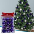 thumbnail image 2 of OAVQHLG3B 60Pcs Christmas Ball Ornaments Sequin Christmas Balls Shatterproof Christmas Tree Ornaments Glitter Christmas Ornaments Plastic Hanging Pearl Balls for Xmas Trees,Holiday Party, 2 of 9