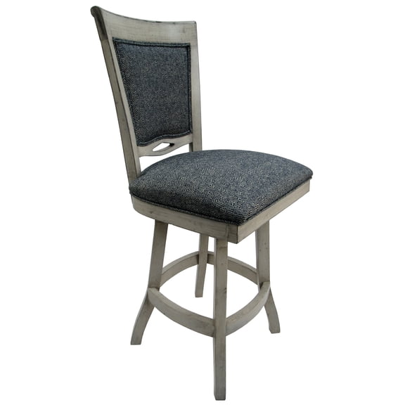 Tobias Designs 26" Swivel Wood Counter Stool without Arms in Kokomo Azure Gray