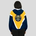thumbnail image 5 of Women's WEAR by Erin Andrews  Gold/Navy Denver Nuggets Colorblock Full-Zip Hoodie Windbreaker Jacket, 5 of 5