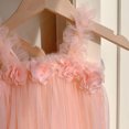 thumbnail image 5 of MILANCEL Nouvelle Robe d'Été en Maille Douce pour Enfants Filles 6 Couleurs Suspendues Jupe de Plage Florale Robe Tutu Princesse pour Enfants, 5 of 5
