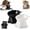 1pc Black 1pc White, variant on Ergonomic Elevated Cat Bowl, Raised Ceramic Food Bowl, Tilted Ceramic Bowl, Stable Elevated Dining Bowl, Indoor Food and Water Bowl (1pc Black)