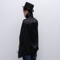 thumbnail image 2 of Juego de rol de mago de 5 piezas, disfraz, traje de cosplay para fiesta de Halloween, mascarada, actuación, guantes, sombrero, capa, 2 of 7